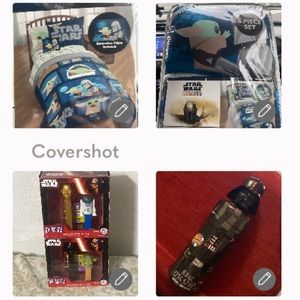 6P twin bed set Grogu Mandalorian Star⭐️Wars+2 PEZ Sets +Darth Bubbles